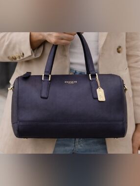 NWT VTG Coach Saffiano Mini Purple Ladies Purse FREE SHIPPING